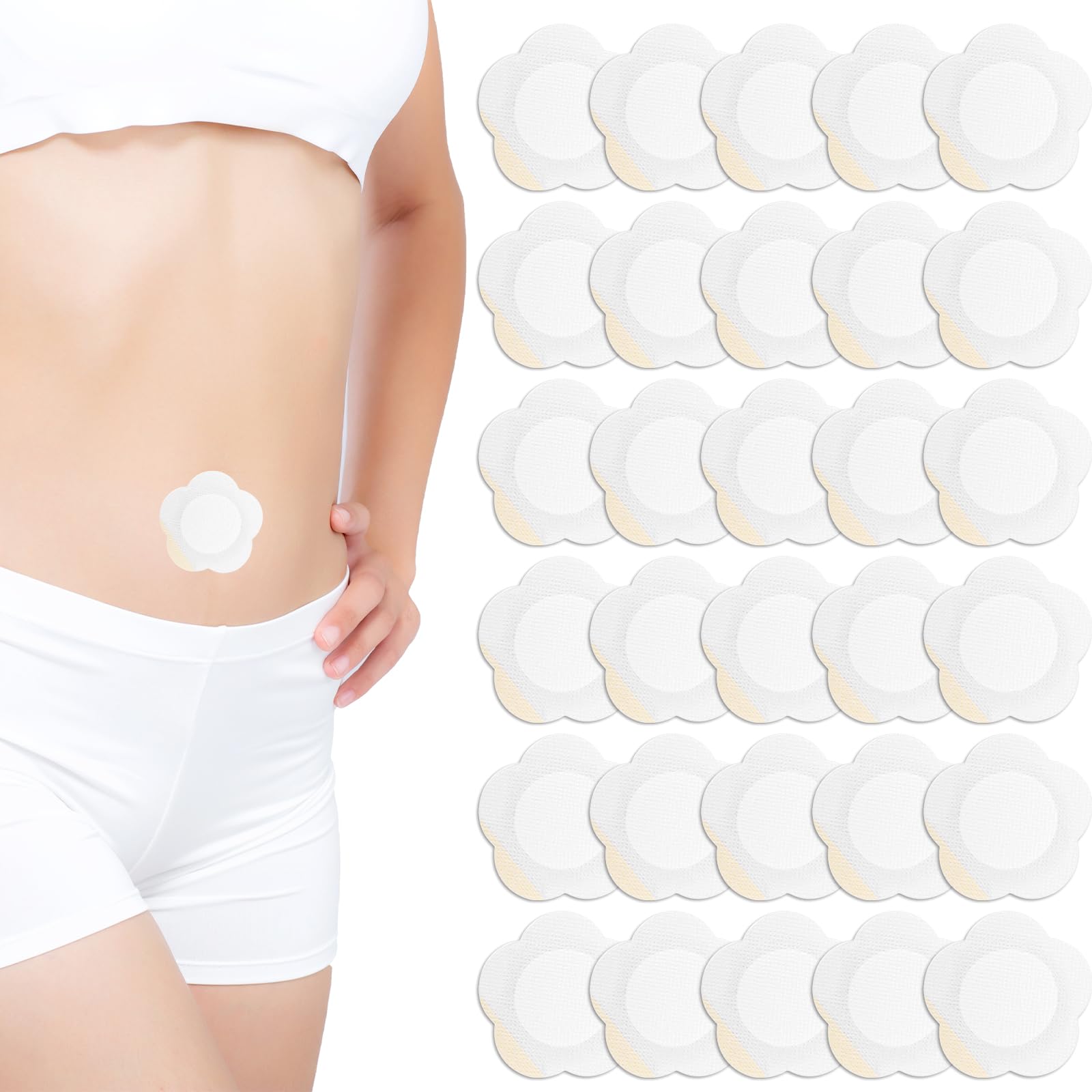 HANNEA® 30pcs Castor Oil Pack Wrap for Belly Button HANNEA® 30pcs Castor Oil Pack Wrap for Belly Button